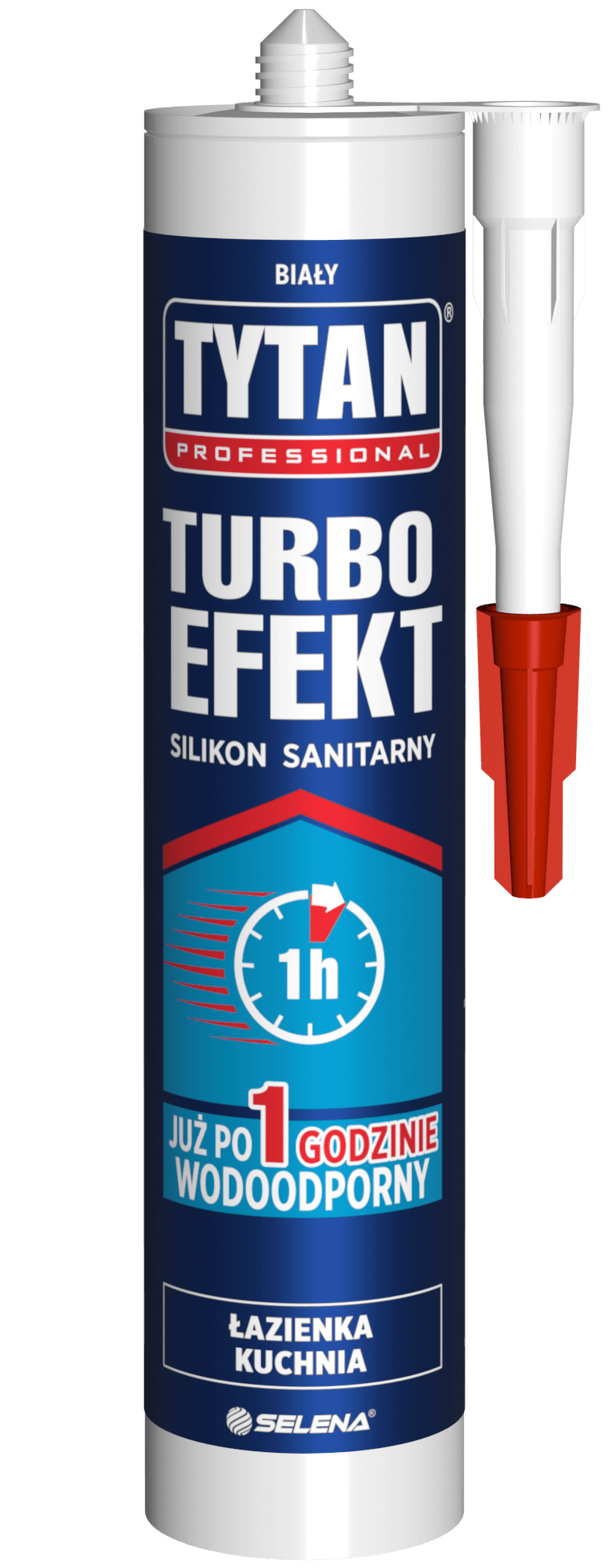 TYTAN PROFESSIONAL Silikon Sanitarny Turbo Efekt 280 ml biały