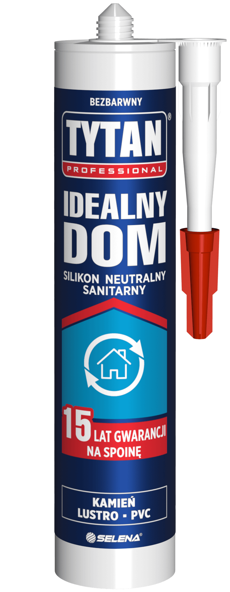 TYTAN PROFESSIONAL Idealny Dom Silikon Neutralny Sanitarny 280 ml transparentny