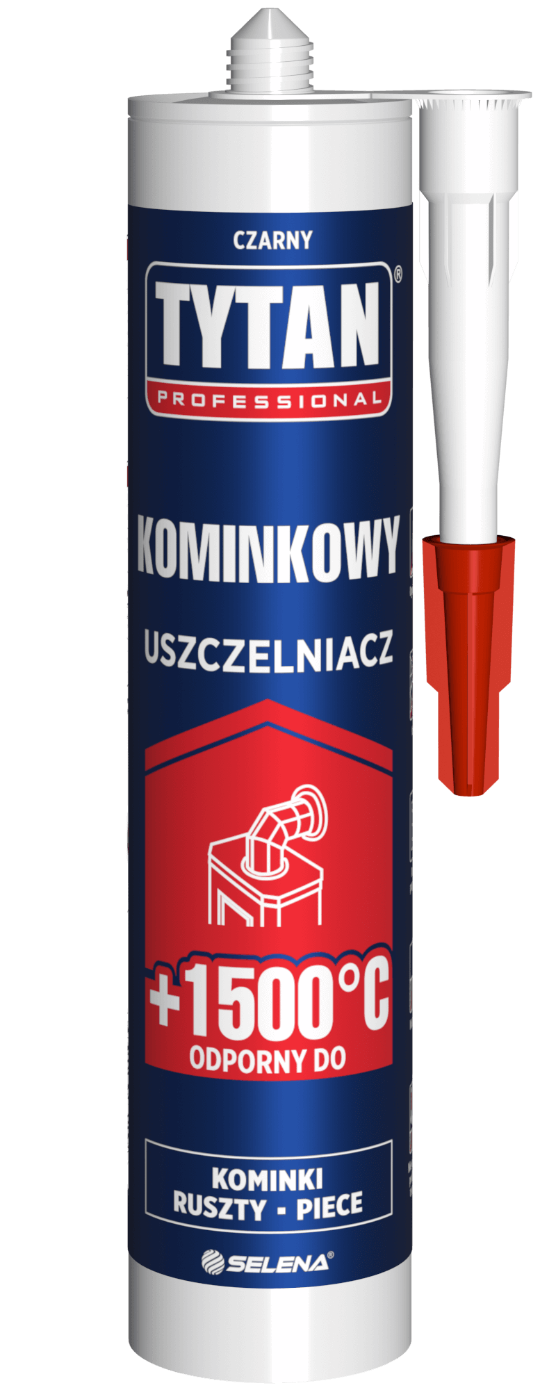 TYTAN PROFESSIONAL Uszczelniacz Kominkowy 1500°C 280 ml czarny