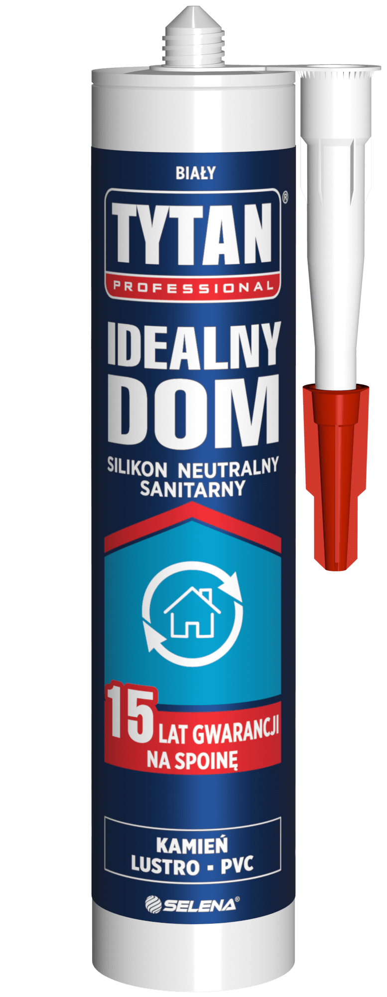 TYTAN PROFESSIONAL Idealny Dom Silikon Neutralny Sanitarny 280 ml biały