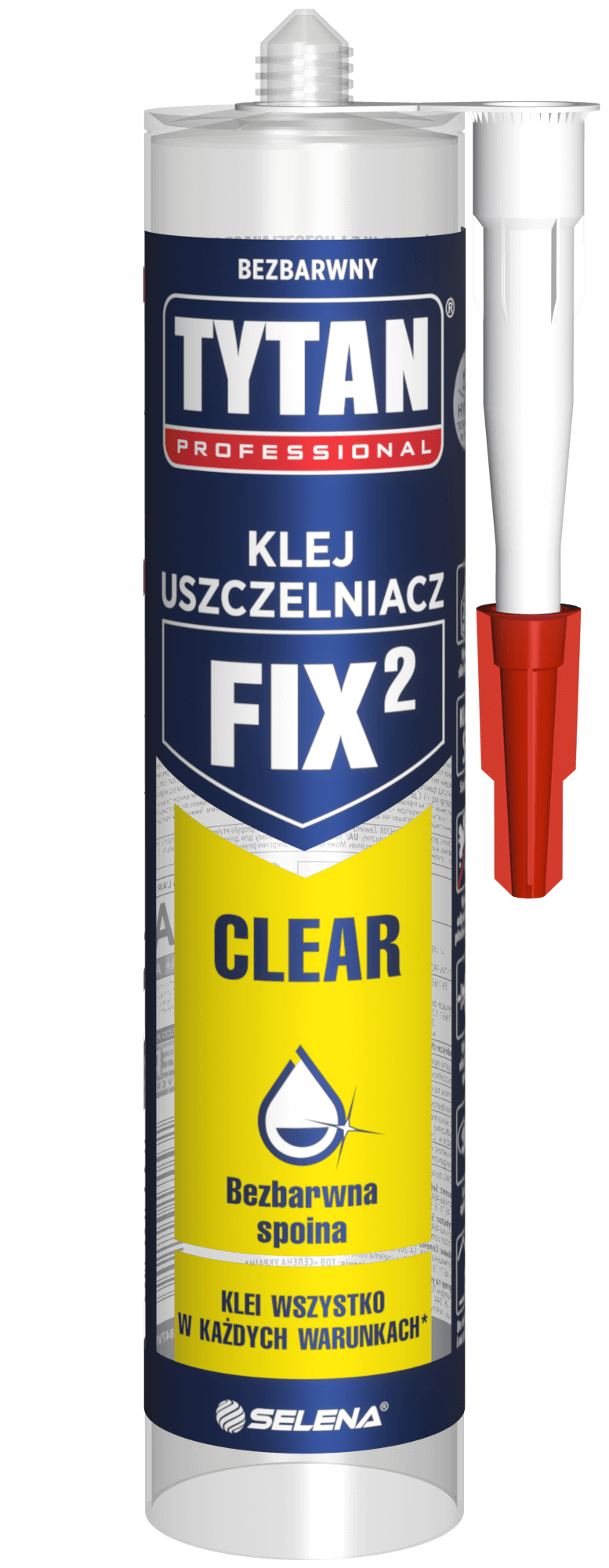 TYTAN PROFESSIONAL FIX² CLEAR Klej-Uszczelniacz 290 ml transparentny