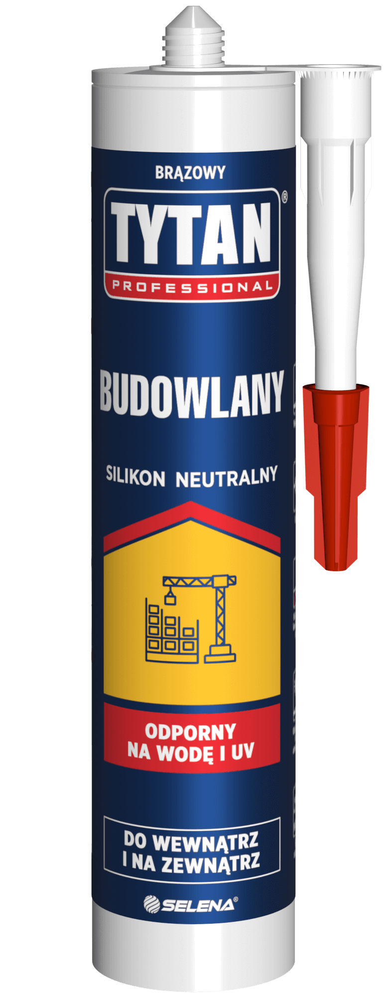 TYTAN PROFESSIONAL Silikon Budowlany Neutralny 280 ml brązowy