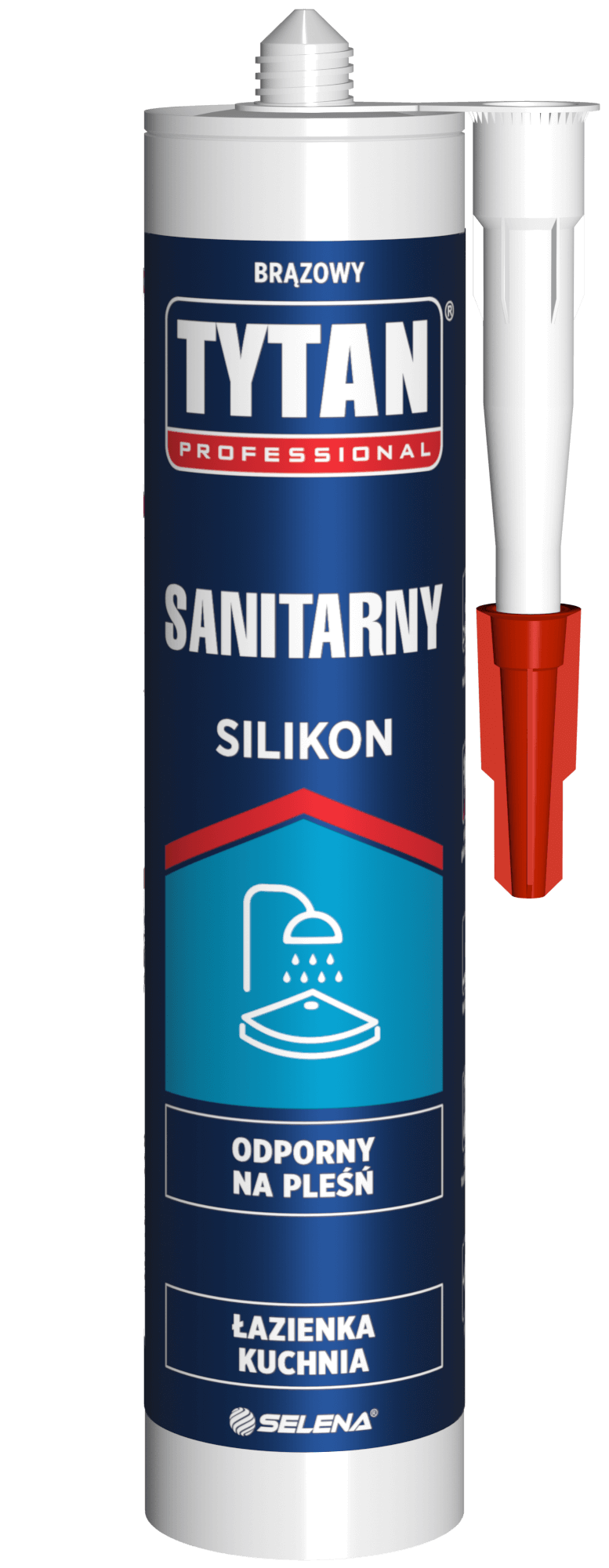 TYTAN PROFESSIONAL Silikon Sanitarny 280 ml brązowy