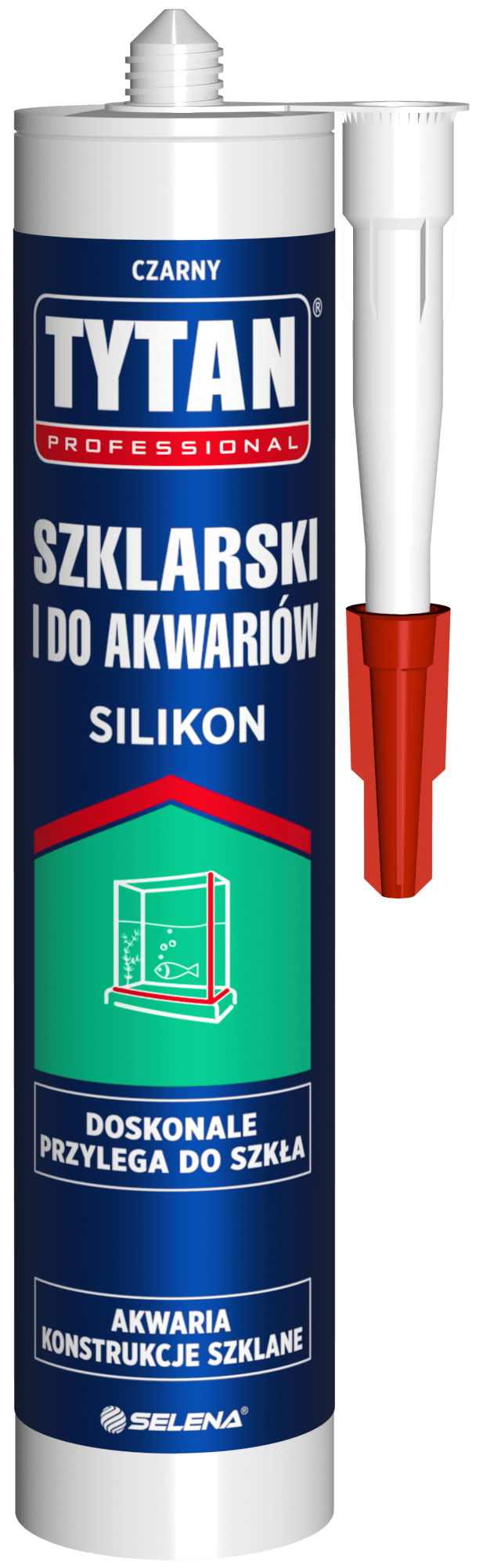TYTAN PROFESSIONAL Silikon Szklarski i do Akwariów 280 ml czarny