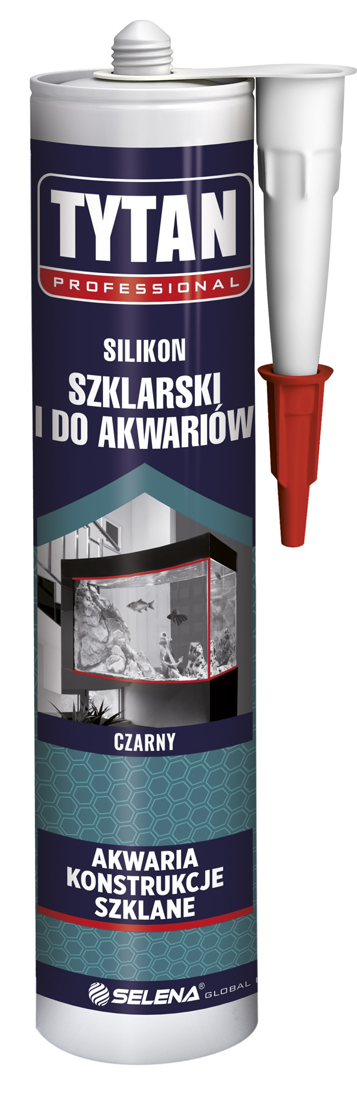 TYTAN PROFESSIONAL Silikon Szklarski i do Akwariów 280 ml czarny