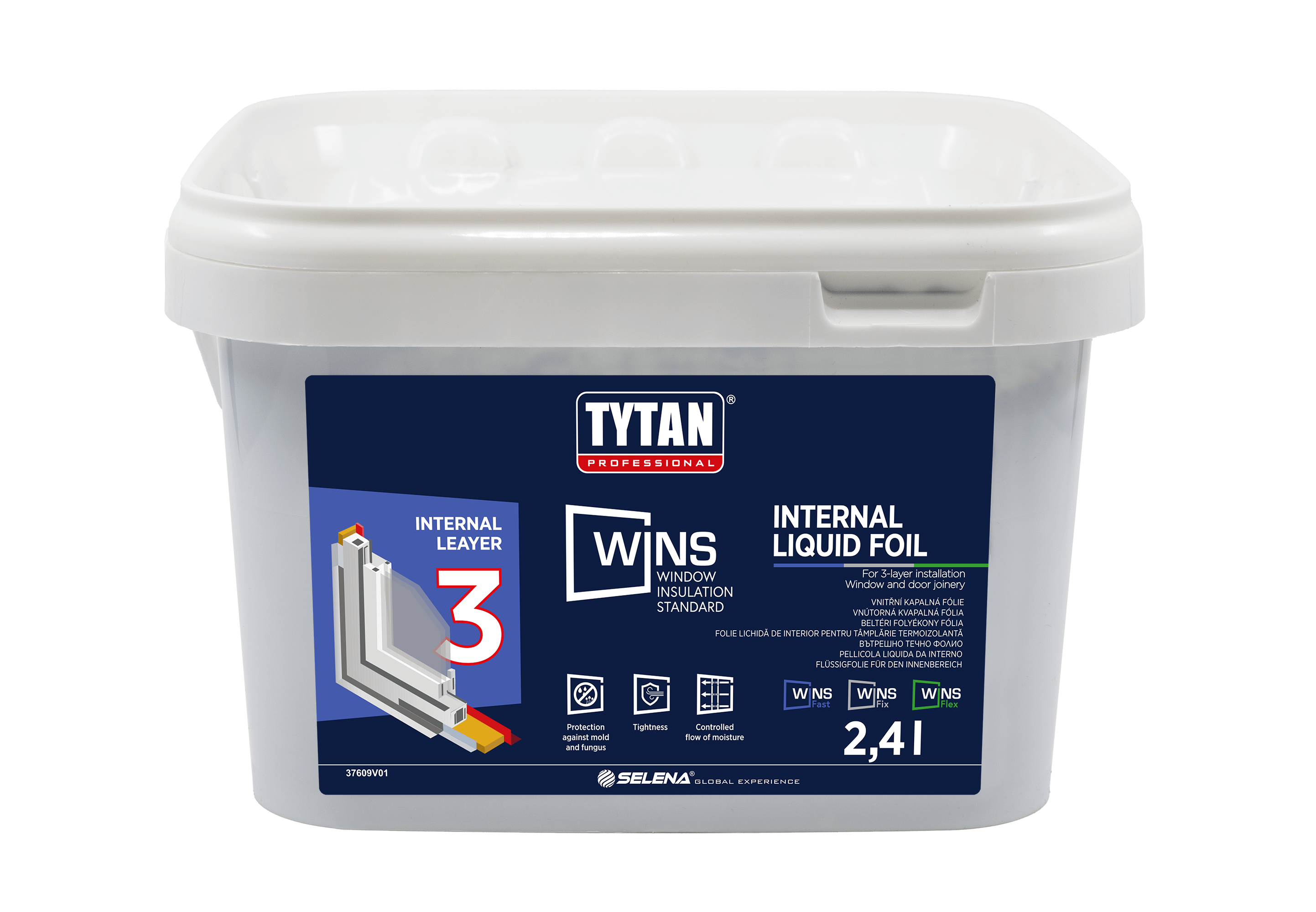 TYTAN PROFESSIONAL WINS Folia Płynna Wewnętrzna 2,4 l antracytowy